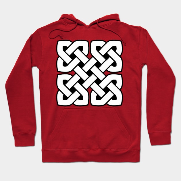 Celtic Interwoven Endless Knot Geometric Pattern 1 Hoodie by taiche